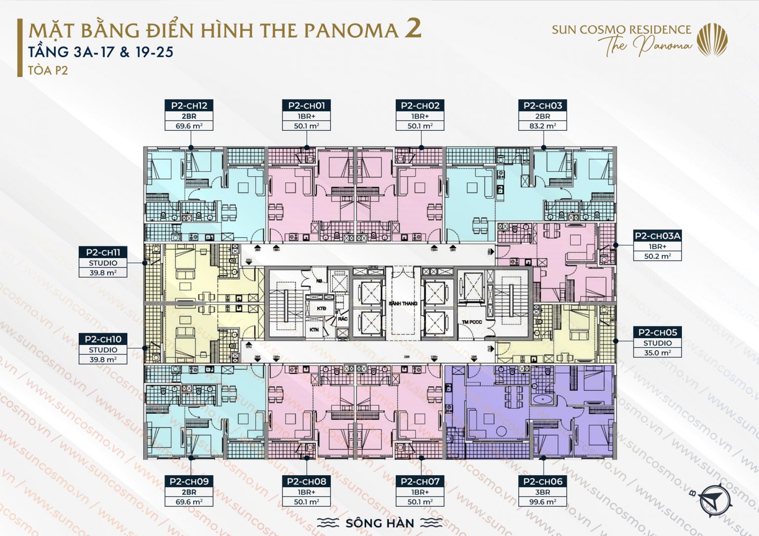 Mặt bằng thiết kế The Panoma 2 - Sun Cosmo Residence