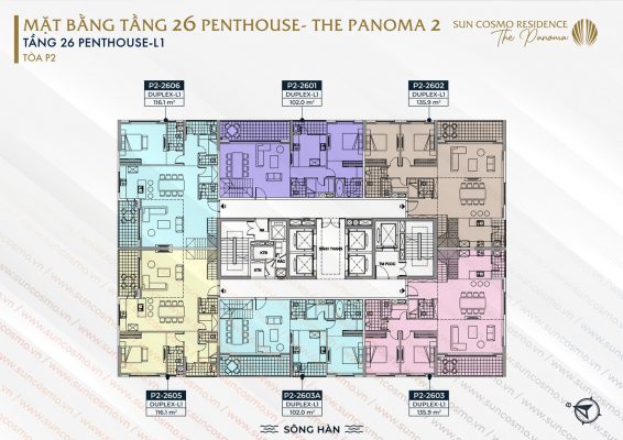 Công bố thiết kế tầng đặc biệt 18 (Sky Villa) & 26-27 (Penthouse) tháp ...